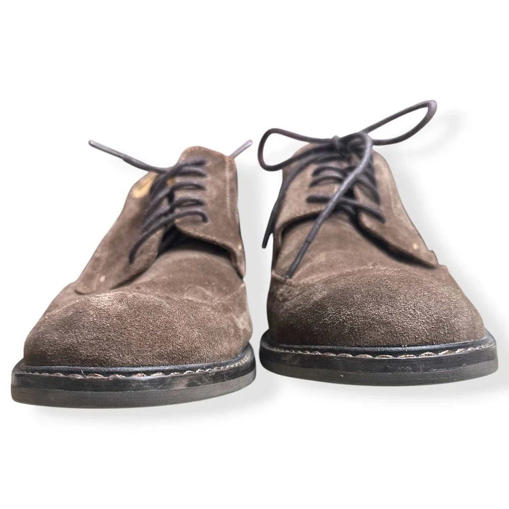 Vionic Bruno Wingtip Oxfords Suede Brown Orthotic Mens Size 11